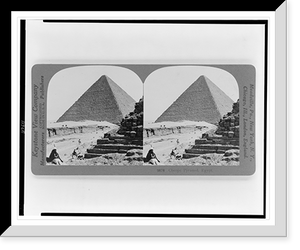 Historic Framed Print, Cheops Pyramid Egypt,  17-7/8" x 21-7/8"