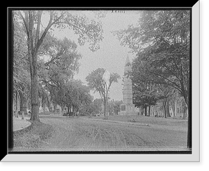 Historic Framed Print, [Monument Square, Concord, Mass.],  17-7/8" x 21-7/8"