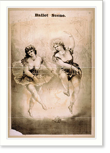 Vintage Theater Poster - Ballet scene - Historic Wall Art Gift