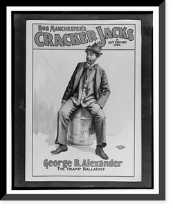 Historic Framed Print, Bob Manchesters The Cracker Jacks a 20th century idea. - 3,  17-7/8" x 21-7/8"