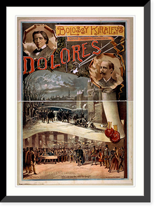 Historic Framed Print, Bolossy Kiralfys grand Parisian production Dolores by Victorien Sardou.,  17-7/8" x 21-7/8"
