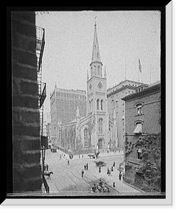 Historic Framed Print, [Marble Collegiate Church, New York, N.Y.],  17-7/8" x 21-7/8"