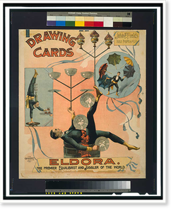 Antique Playbill - Eldora the premier equilibrist and juggler
