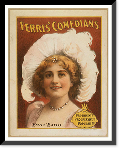 Historic Framed Print, Ferris Comedians,  17-7/8" x 21-7/8"