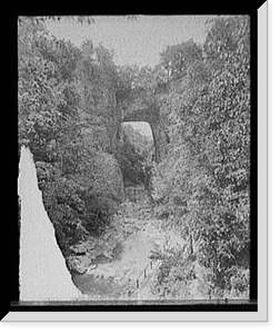 Historic Framed Print, [General view of the bridge, Natural Bridge, Va.] - 3,  17-7/8" x 21-7/8"