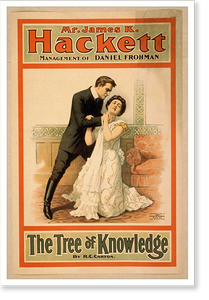 Antique Playbill - Mr. James K. Hackett - Antique Wall Decor Print