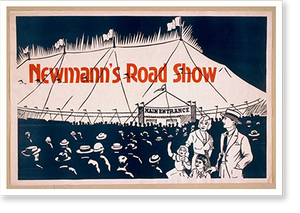 Antique Playbill - Newmanns Road Show - Great Gift for History Buffs