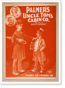 Antique Playbill - Palmers Uncle Toms Cabin Co - Framed Wall Art Gift Idea