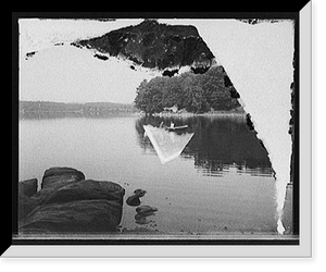 Historic Framed Print, [Laurel Lake, Lenox, Mass.],  17-7/8" x 21-7/8"