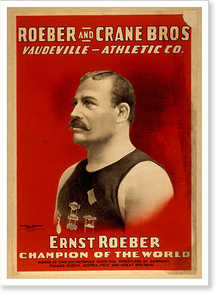Vintage Stage Poster - Vaudeville - Roeber and Crane Bros -Athletic Co (4)