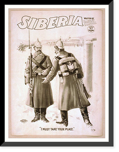 Historic Framed Print, Siberia written by Bartley Campbell.,  17-7/8" x 21-7/8" Historic Framed Print, Siberia written by Bartley Campbell.,  17-7/8" x 21-7/8"