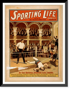 Historic Framed Print, Sporting life written by Cecil Raleigh & Seymour Hicks.,  17-7/8" x 21-7/8"