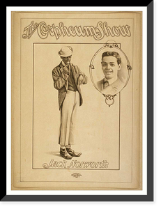 Historic Framed Print, The Orpheum Show - 4,  17-7/8" x 21-7/8"