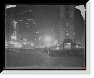 Broadway at night from Times Square, New York, N.Y, Historic Print