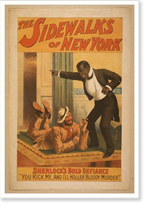 Vintage Theater Poster - New York City - The sidewalks of New York (1)