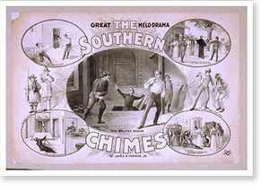 Vintage Theater Poster - Drama - The Southern chimes great melo