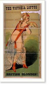 Vintage Stage Poster - Burlesque - Victoria Loftus British Blondes!