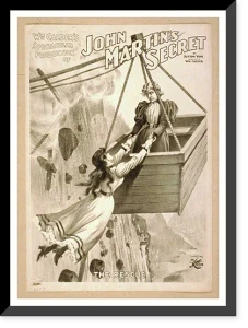 Antique Playbill - Wm. Calders spectacular production of John Martins