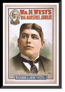 Historic Framed Print, Wm. H. Wests Big Minstrel Jubilee - 16,  17-7/8" x 21-7/8"