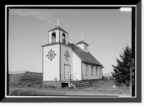 Protection of the Holy Thestokos Russian Orthodox Church, Kodiak Island, Akhiok, Kodiak Island Borough, AK, Vintage Poster