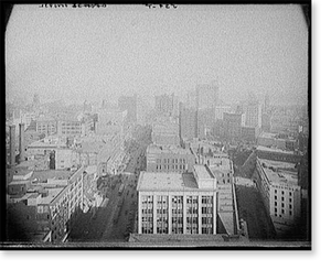 Antique Architecture - Detroit, Michigan - S.E. from Whitney Building