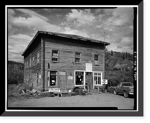 Historic Framed Print, Town of Chitina, Chitina, Valdez-Cordova Census Area, AK - 3,  17-7/8" x 21-7/8"