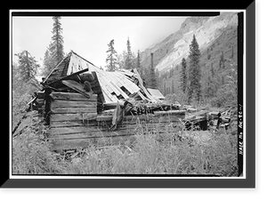 Green Butte Copper Company, Bunkhouse, McCarthy Creek 12 miles Northeast of McCarthy, McCarthy vicinity, Valdez-Cordova Census Area, AK, Vintage Wall Art