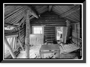 James Minano Cabin, Slate Creek at Koyukuk River, Bettles Vicinity, Coldfoot, Yukon-Koyukuk Census Area, AK - 7 Classic, Antique Poster