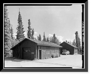 Mount McKinley Headquarters, Ranger Cache & Garage, McKinley Station, AK, Vintage Poster