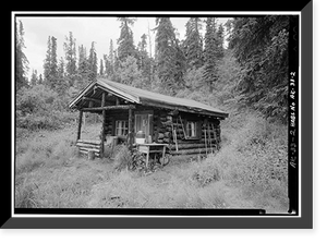 Pearson Cabin, near Toklat River, McKinley Station, AK - 2, Antique Wall Art