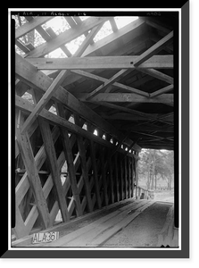 Cripple Deer Creek Covered Bridge, Allsboro vicinity, Colbert County, AL - 6, Vintage Poster
