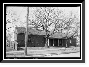 Tom Aycock House, 205 West Jefferson Street, Tuscumbia, Colbert County, AL, Antique Print