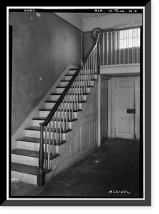 Carl Rand House, 501 East Third Street, Tuscumbia, Colbert County, AL - 5, Antique Print