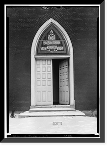 First Presbyterian Church, East Fourth & North Broad Streets, Tuscumbia, Colbert County, AL - 4, Antique Print