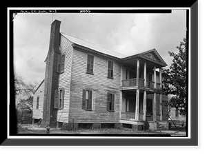 Sturdivant-Moore-Hartley House, Centenary & Main Streets, Summerfield, Dallas County, AL, Vintage Print