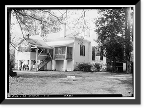 Governor Samuel Pickens House, State Route 14, Sawyerville vicinity, Hale County, AL - 7 Classic, Antique Wall Art