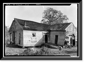 Teague-Regell House, South & Washington Streets, Columbia, Houston County, AL, Antique Print