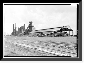 Historic Framed Print, Sloss-Sheffield Steel & Iron, First Avenue North Viaduct at Thirty-second Street, Birmingham, Jefferson County, AL,  17-7/8" x 21-7/8"