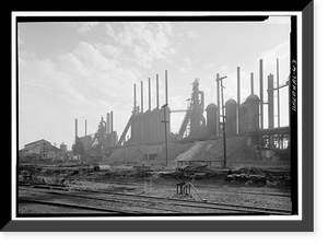 Woodward Coal & Iron Company Furnace, Opossum Creek vicinity, Woodward, Jefferson County, AL - 3, Antique Print