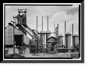 Woodward Coal & Iron Company Furnace, Opossum Creek vicinity, Woodward, Jefferson County, AL - 9, Historic Print
