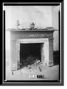 George Bankhead House, Old Military Road, Crews, Lamar County, AL - 3, Historic Print