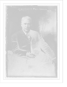 Dr. W.O. Stillman, President of the American Humane Association, seated, Antique Print