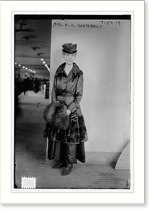 Antique Photo Print - Mrs. W.K. Vanderbilt - Vintage Wall Art Gift