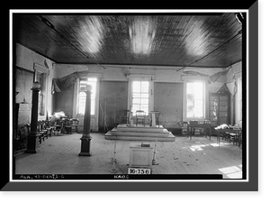 Historic Framed Print, Masonic Hall, Second & Church Streets, Benton, Lowndes County, AL - 2,  17-7/8" x 21-7/8"