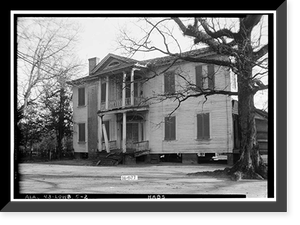 Mary Reese House, State Highway 97 (County Road 29), Lowndesboro, Lowndes County, AL - 2, Antique Print