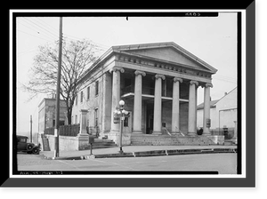 First National Bank, Jefferson Street & Fountain Road, Huntsville, Madison County, AL, Vintage Print