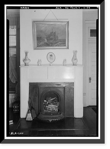 Cedar Grove, Uniontown Road, Faunsdale vicinity, Marengo County, AL - 24, Historic Print