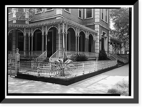 William H. Ketchum House & Gates (Ironwork), 400 Government Street, Mobile, Mobile County, AL, Historic Print