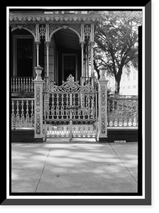 William H. Ketchum House & Gates (Ironwork), 400 Government Street, Mobile, Mobile County, AL - 6, Vintage Print