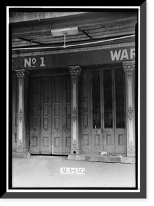 Historic Framed Print, 50-52 North Commercial Street (Commercial Building), Mobile, Mobile County, AL,  17-7/8" x 21-7/8"